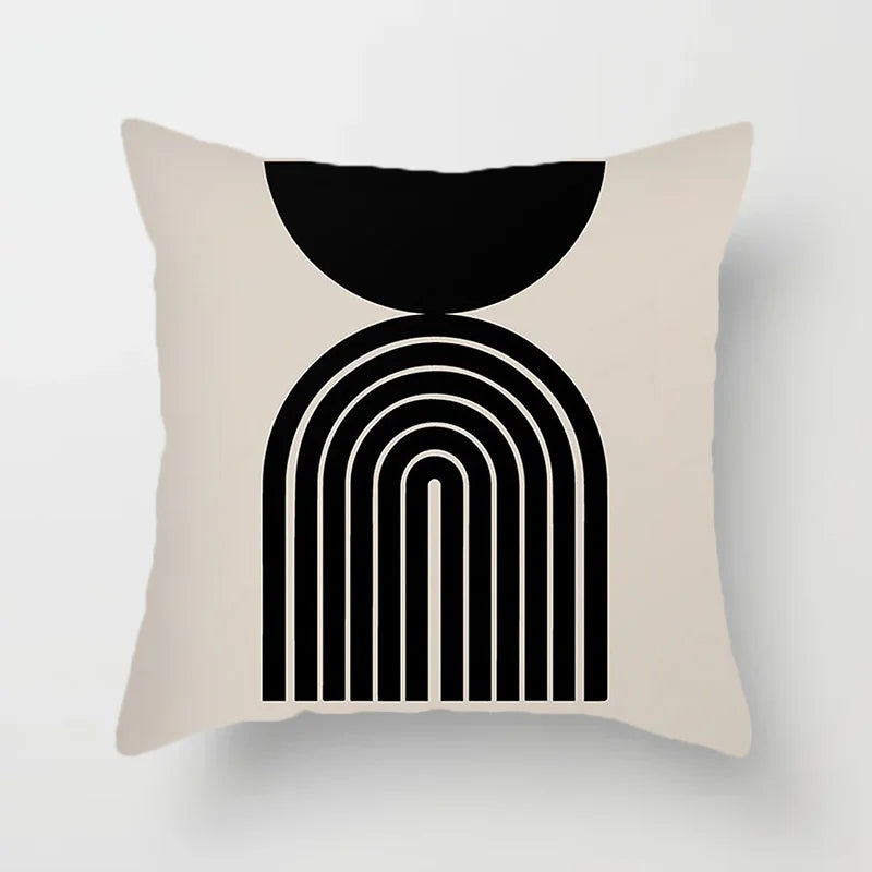 Modern Art Abstract Pattern Decorative Pillow Covers Creative Line Sofa Chair Cushion Cover Home Office Decor | Skanto