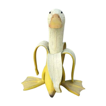 Banana Duck Decorative Figure – Playful Resin Decoration for indoors or outdoors | Karnz