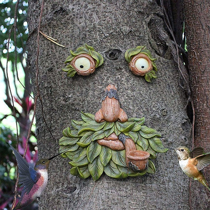 BowLift | Eyes of Nature: Tree Face Bird Feeder Station