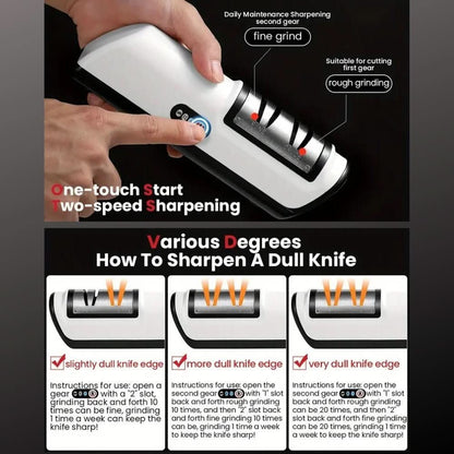 Skanto | Rechargeable 2-Stage Knife Sharpener