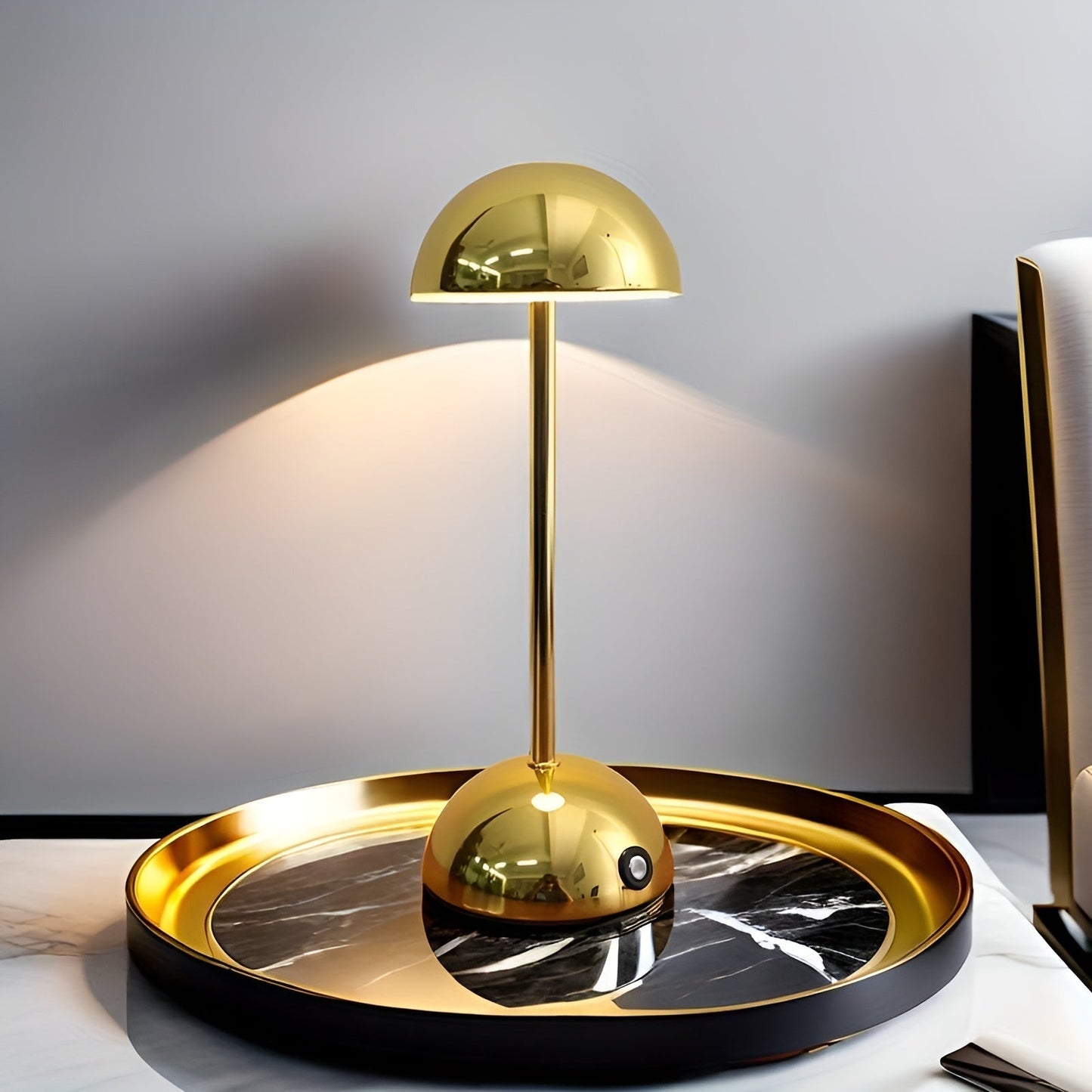 BowLift | Modern ShineMushroom Lamp with Touch Control – Stylish & Dimmable