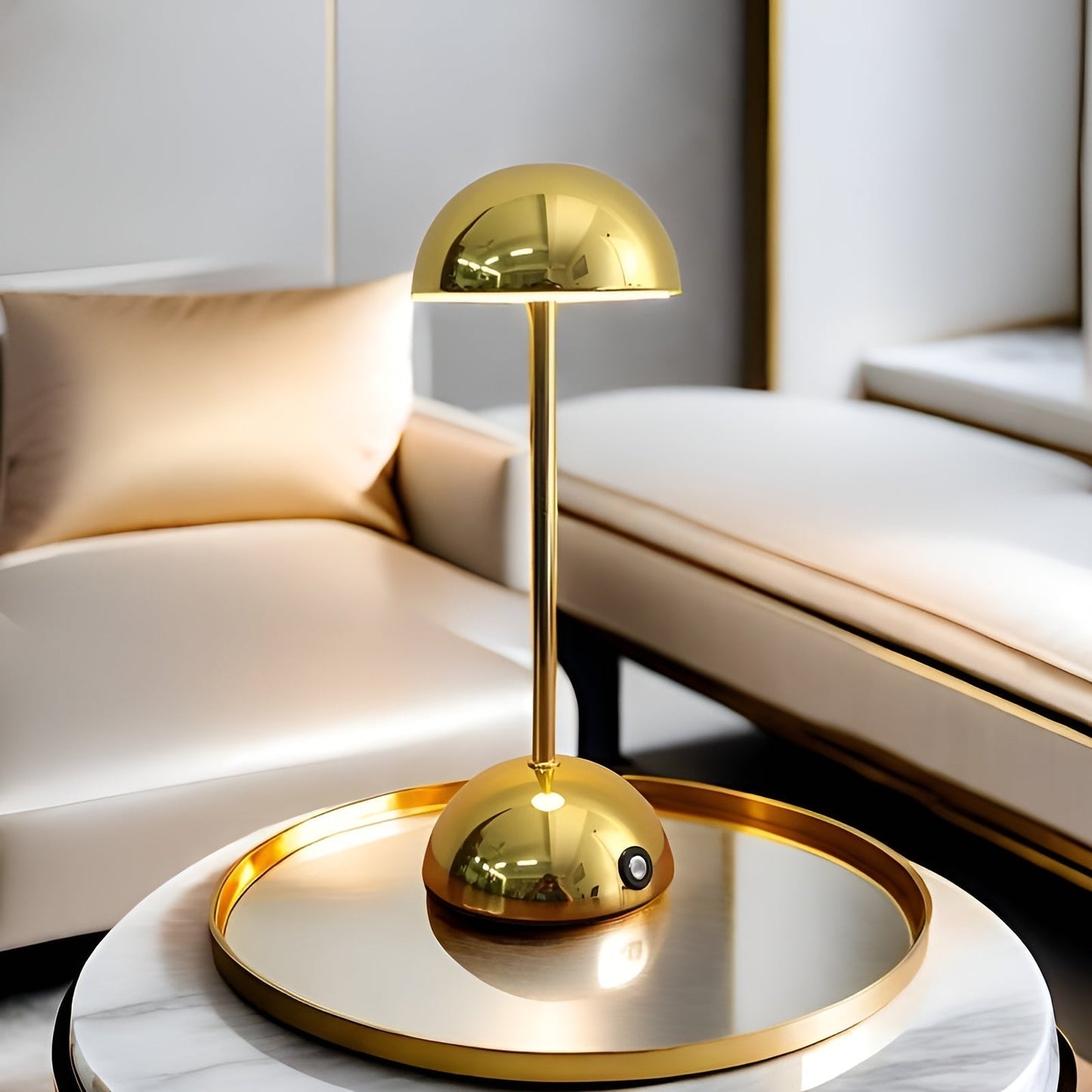 BowLift | Modern ShineMushroom Lamp with Touch Control – Stylish & Dimmable