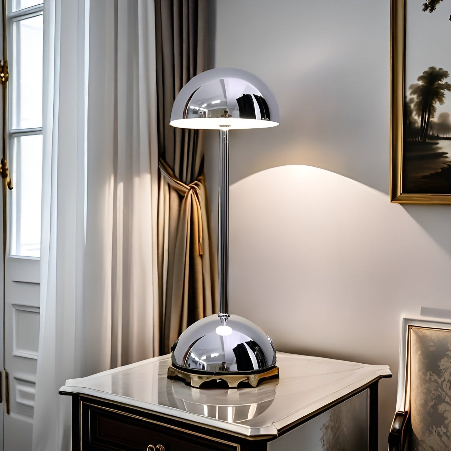 BowLift | Modern ShineMushroom Lamp with Touch Control – Stylish & Dimmable