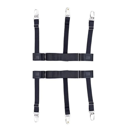 Men's Shirt Stays Elastic Suspenders for Secure Shirt Holder
