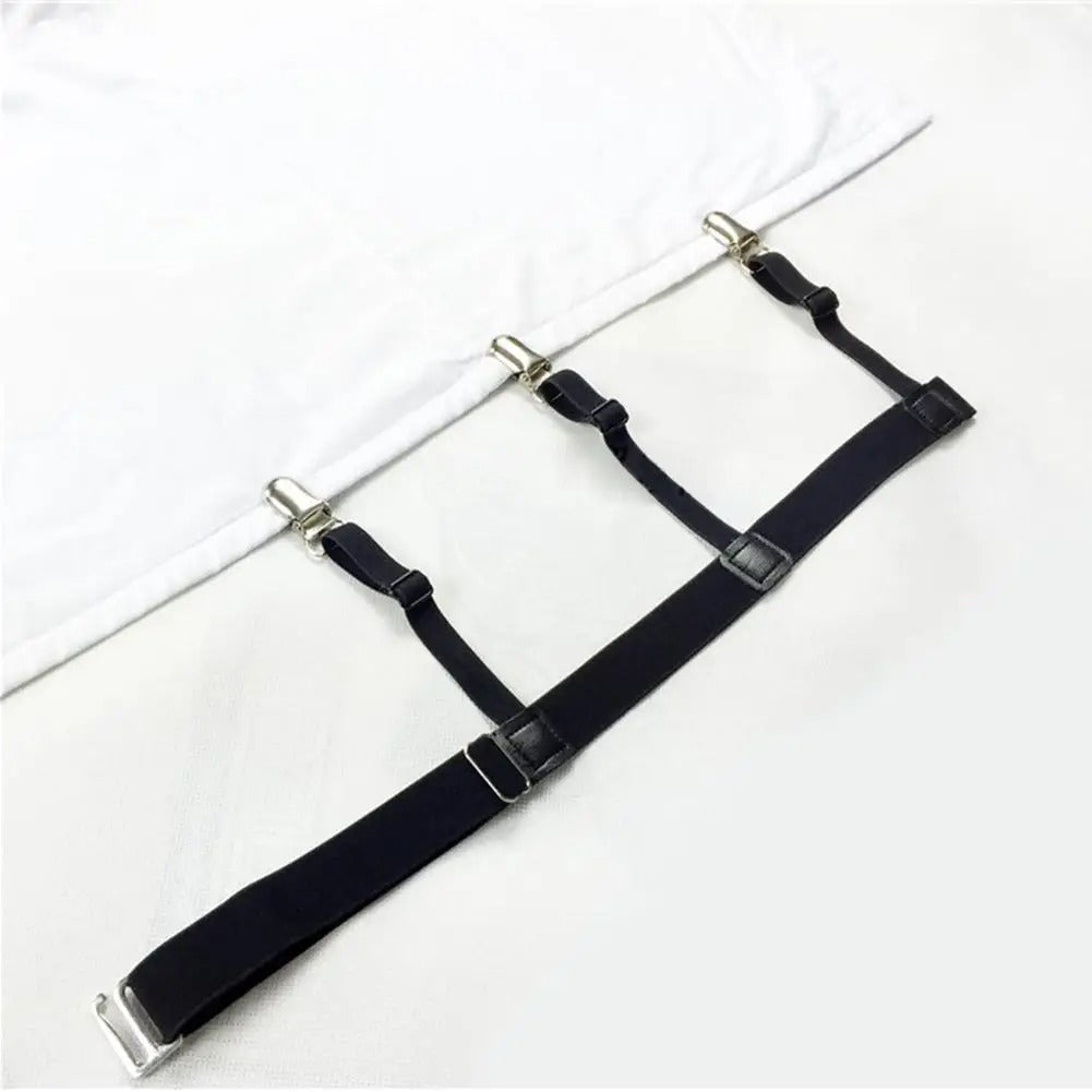 Men's Shirt Stays Elastic Suspenders for Secure Shirt Holder
