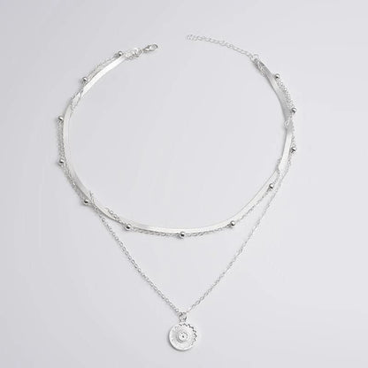 Skanto | Elegant Silver Triple Necklace for Style and Confidence
