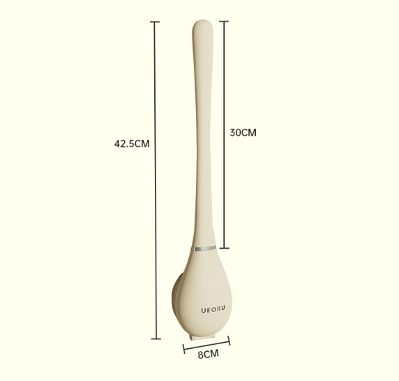 Skanto | Hygienic Silicone Toilet Brush with Wall and Stand Holder