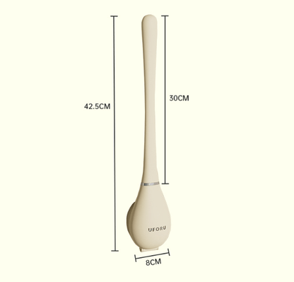 Skanto | Hygienic Silicone Toilet Brush with Wall and Stand Holder