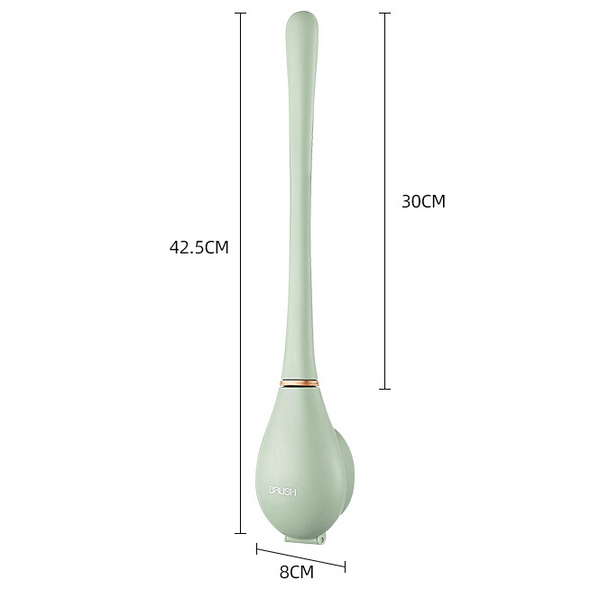 Skanto | Hygienic Silicone Toilet Brush with Wall and Stand Holder