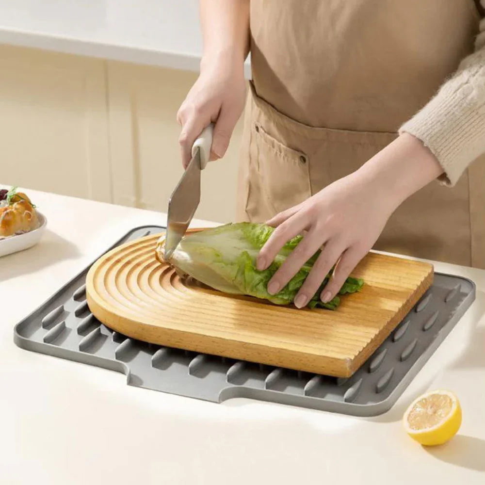 Skanto | Silicool Water-Draining Silicone Drying Mat – Heat-Resistant, Non-Slip & Multifunctional