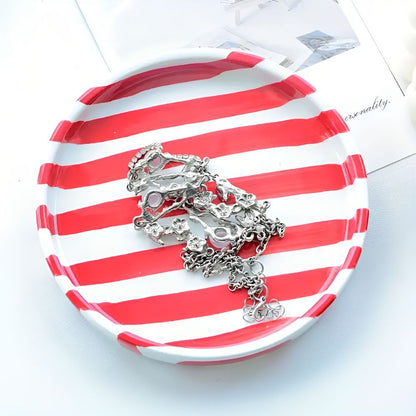 BowLift | Silva Ceramic Stripe Jewelry Tray