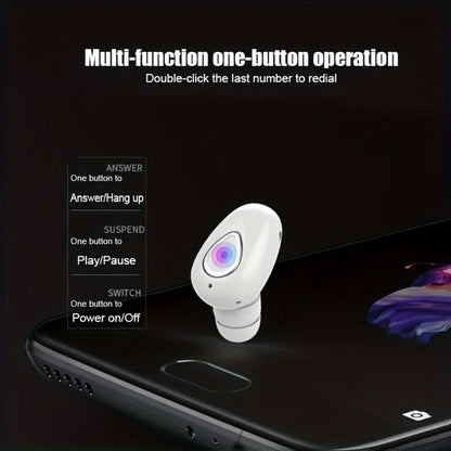 BowLift | Bluetooth Earbud Wireless Mini Invisible Single Ear Headphone