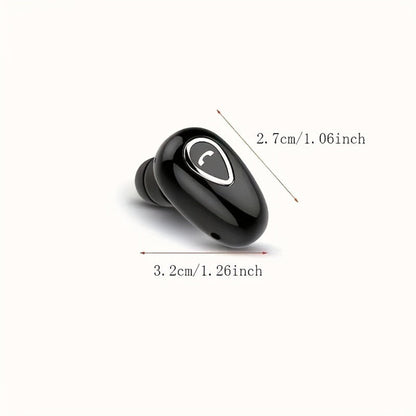 Wireless Bluetooth earbud, mini headphone, invisible, single ear