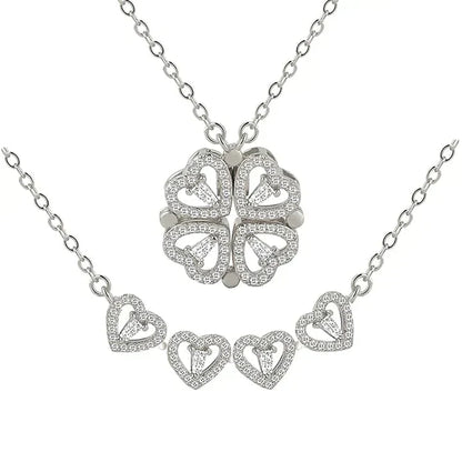 BowLift | Magnetic Leaf & Heart Necklace