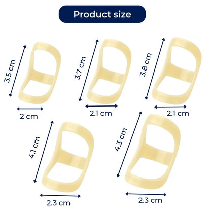 8 Ring Splint – Pain Relief Stability – Waterproof Plastic – Daily Use for Finger Strain Skanto