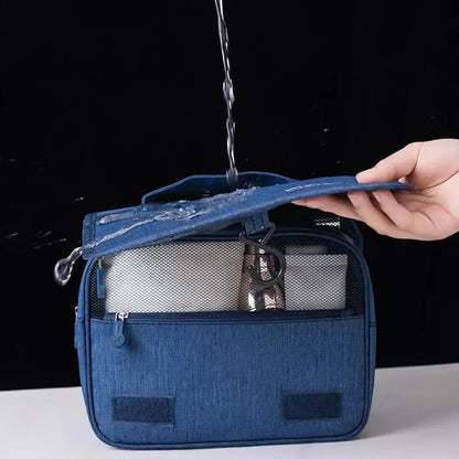 Skanto | CompactCare Toiletry Bag – Foldable, Water-Resistant, and Travel-Friendly