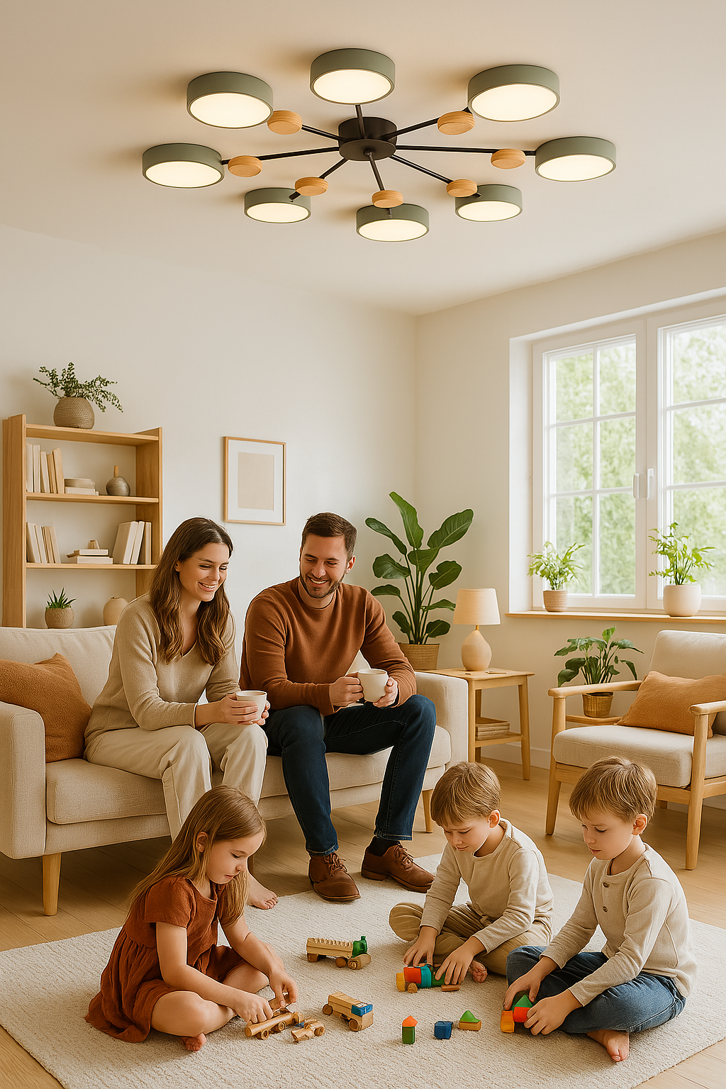 Skanto | Scandinavian LED Ceiling Lamp – Modern Branch Design with Warm White Lighting & Energy-Saving Technology