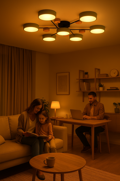Skanto | Scandinavian LED Ceiling Lamp – Modern Branch Design with Warm White Lighting & Energy-Saving Technology