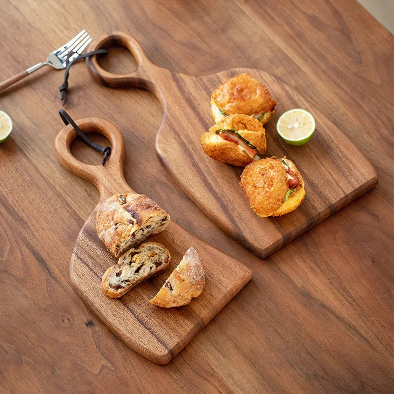 Skanto | NutriCraft – Luxurious Walnut Cutting Board with Double-Sided Functionality for Kitchen and Presentation
