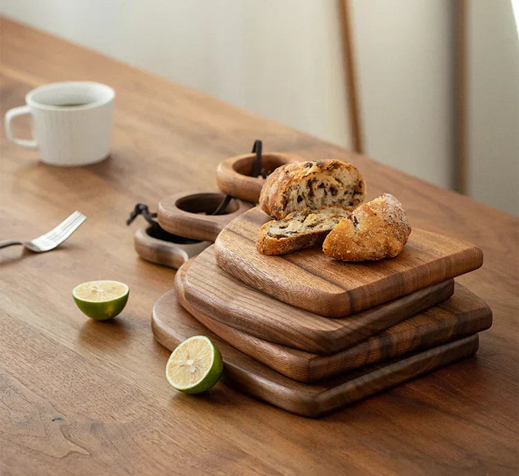 Skanto | NutriCraft – Luxurious Walnut Cutting Board with Double-Sided Functionality for Kitchen and Presentation