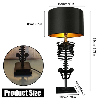 Skanto | Handmade Gothic Skeleton Table Lamp