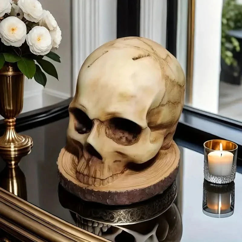 Skanto | Gothic Skull Knife Holder Kitchen Decor Stand