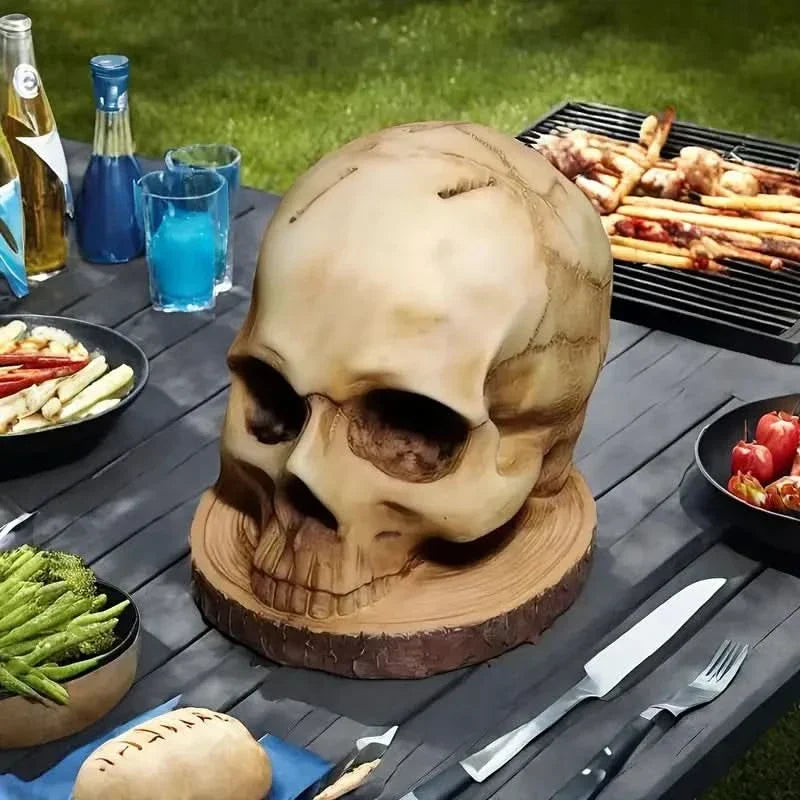 Skanto | Gothic Skull Knife Holder Kitchen Decor Stand