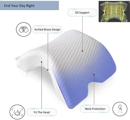 Skanto | Orthopedic U-Shaped Memory Foam Pillow for Neck & Arm Support