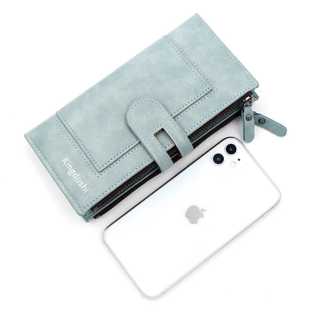 Long Leather Wallet for Ladies Bowlift