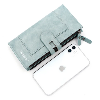 Long Leather Wallet for Ladies Bowlift