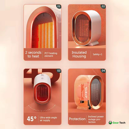 Skanto | Small Energy Efficient Room Electric Heater Portable Low Energy Power Saving