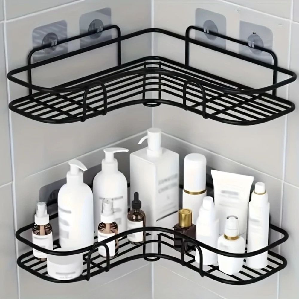 Skanto | Bathroom Corner Storage Shower Shelf