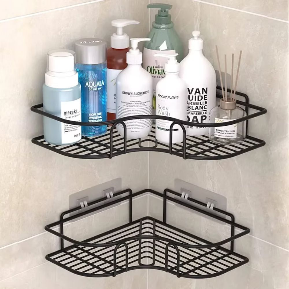 Skanto | Bathroom Corner Storage Shower Shelf