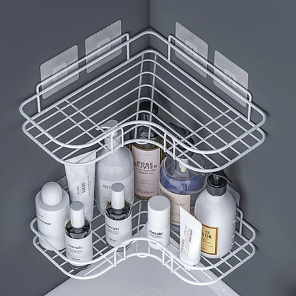 Skanto | Bathroom Corner Storage Shower Shelf