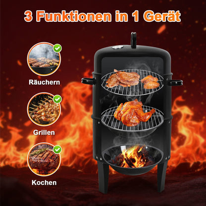 3 in 1 Smoker Smoking Oven 2 Levels | Bowlift
