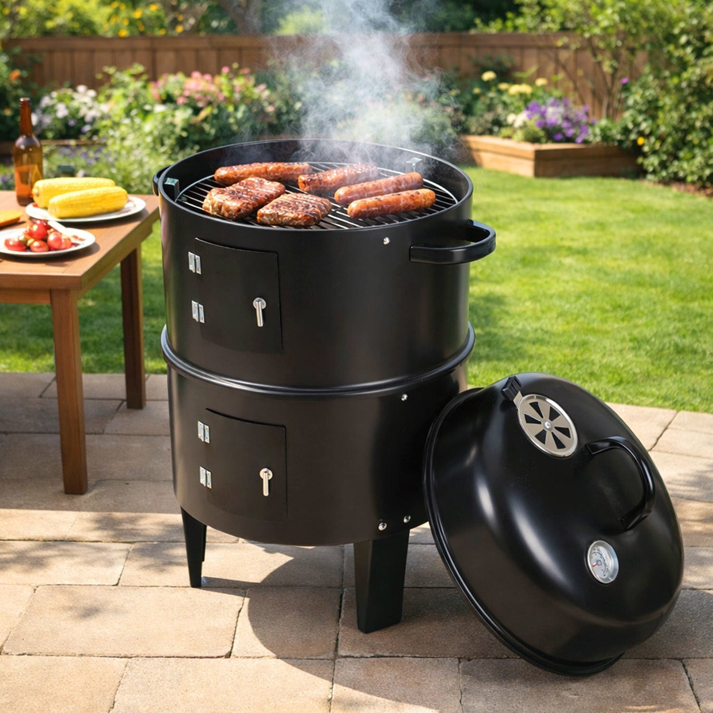 3 in 1 Smoker Smoking Oven 2 Levels | Bowlift