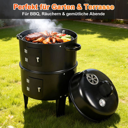 3 in 1 Smoker Smoking Oven 2 Levels | Bowlift