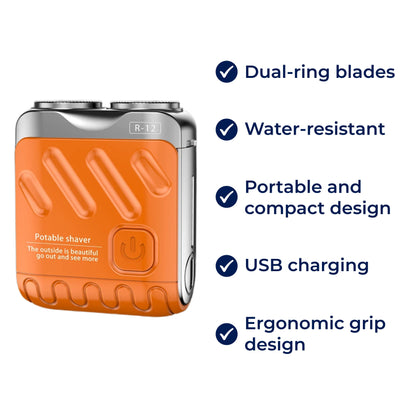SmoothEdge | Rotary Electric Shaver – Dual-Ring Blades – Water-Resistant – Men's Grooming Bowlift