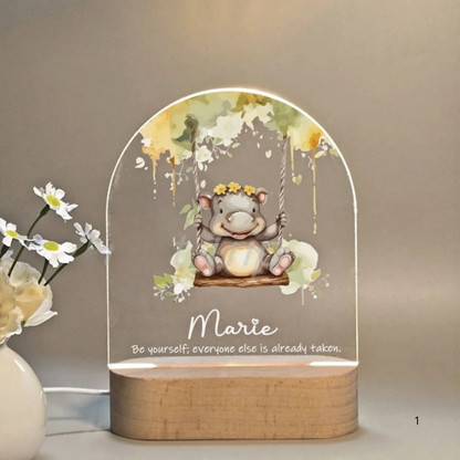 BowLift | Personal Night Light with Name – Soft Warm LED Lighting for Children