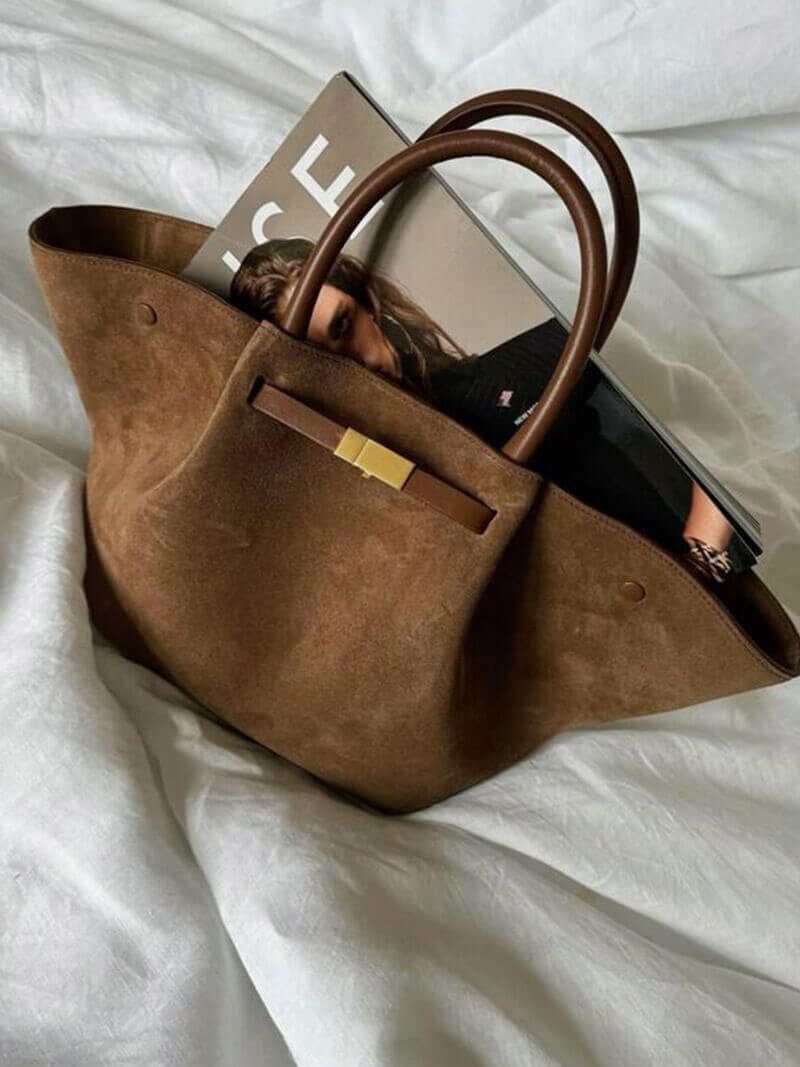Skanto | Hedwig Women's Suede Handbag | Spacious & Elegant | Multiple Colors