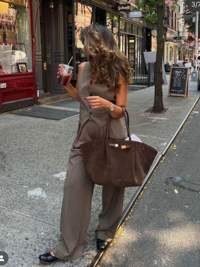 Skanto | Hedwig Women's Suede Handbag | Spacious & Elegant | Multiple Colors
