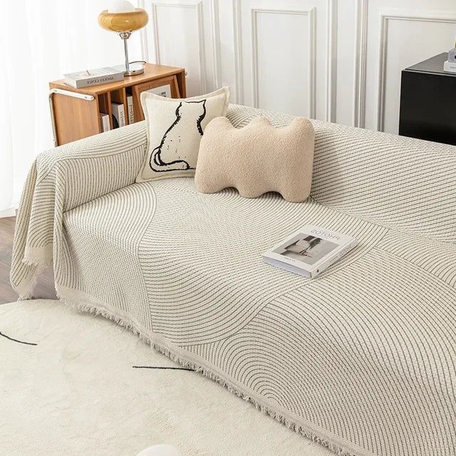 NordicNest - Sofa Cover with Tassels