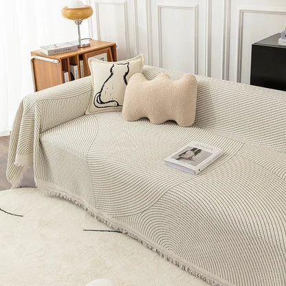 NordicNest - Sofa Cover with Tassels
