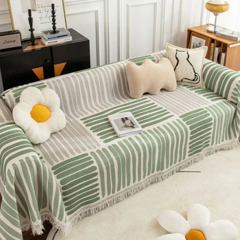 NordicNest - Sofa Cover with Tassels