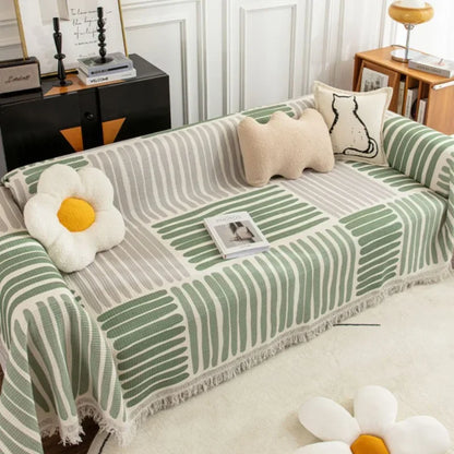 NordicNest - Sofa Cover with Tassels