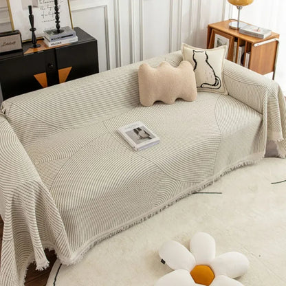 NordicNest - Sofa Cover with Tassels