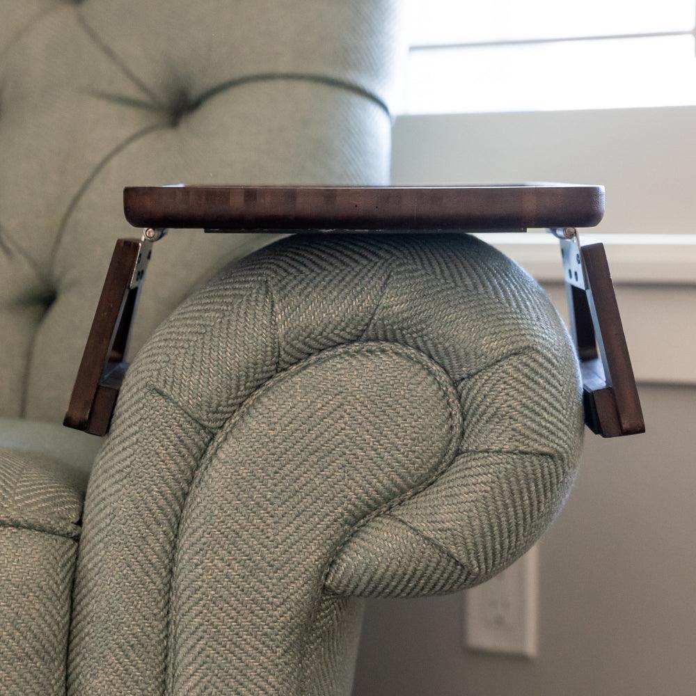 BowLift | SofaMate – Adjustable Sofa Arm Tray Table for Drinks, Snacks & Remote Control Storage