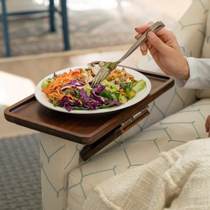 BowLift | SofaMate – Adjustable Sofa Arm Tray Table for Drinks, Snacks & Remote Control Storage