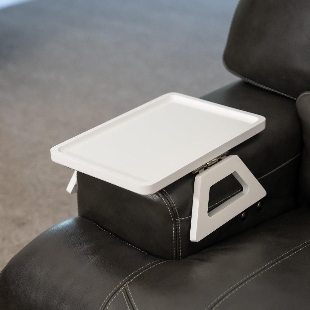 BowLift | SofaMate – Adjustable Sofa Arm Tray Table for Drinks, Snacks & Remote Control Storage