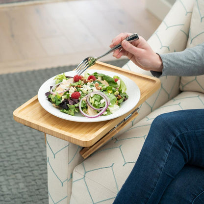 BowLift | SofaMate – Adjustable Sofa Arm Tray Table for Drinks, Snacks & Remote Control Storage